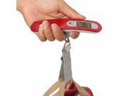 Portable Digital Electronic Luggage Scale 5g 50kg For Travel Business Trip Red