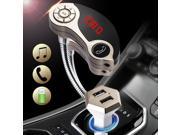 Car Bluetooth Handsfree MP3 Player FM Transmitter Dual USB Charger LCD TF Card