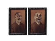 Halloween Lenticular 3D Changing Face Horror Portrait Haunted Spooky Decorations Color old man