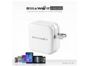 BlitzWolf 5V 4.8A 24W Dual USB Port US Plug Quick Wall Charger For Phone Tablet White