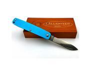 LTCsb Fallkniven LTC Fine Edge Folding Pen Knife Sky Blue LTCsb Fallkniven LTC Fine Edge Folding Pen Knife Sky Blue