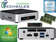 Intel NUC NUC6i5SYK Mini PC Skylake i5 6260U 1TB SanDisk SSD 16GB RAM Windows 7 Home Installed Configured