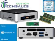 Intel NUC NUC6i5SYK Mini PC Skylake i5 6260U 500GB Samsung SSD 16GB RAM Windows 10 Home Installed Configured