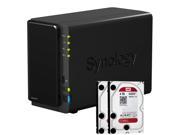 Synology DS216 II DiskStation Preconfigured with 8TB 2 x 4TB Western Digital NAS Drives