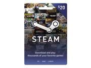 Steam Wallet Card 20 for PC Mac Linux Physical Card