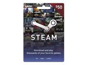 Steam Wallet Card 50 for PC Mac Linux Physical Card