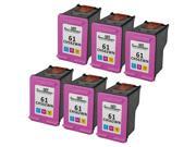 6PK Alternative Hewlett Packard HP 61 Color CH562WN ink cartridge 6PK Alternative Hewlett Packard HP 61 Color CH562WN ink cartridge