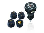 PAPAGO TPMS100US GoSafe TPMS 100 Wireless Tire Pressure Monitoring System with LED Color Display Black