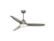 59152 Wisp 52 in. Pewter Indoor Ceiling Fan with Light and Remote