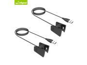 2PCS Fitbit Charge 2 Charger Replacement USB Charging Cable Cord for Fitbit Charge 2 Bracelet Wristband Dock Adapter with 1m