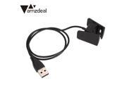 Amzdeal DC 5V USB Charger Charging Cable Cord Replacement for Fitbit Charge 2 Tracker Wristband Bracelet Black