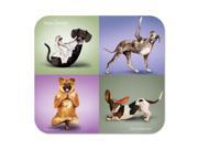 Deluxe Mouse Mat- Yoga Dogs