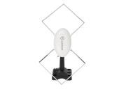 Antop Butterfly AT 408B Amplified Indoor Outdoor TV Antenna 40 Mile 4G LTE Filter Built in Multi directional Reception Multi way Installation 16ft Det