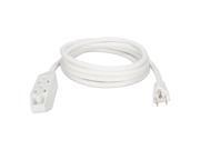 QVS Model PC3PX-15WH 15 ft. 3-Outlet 3-Prong Power Extension Cord QVS Model PC3PX-15WH 15 ft. 3-Outlet 3-Prong Power Extension Cord