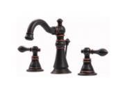 Ultra Faucets UF55115 Two Handle Oil Rubbed Bronze Lavatory Faucet With Pop Up D