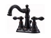Ultra Faucets UF45115 Two Handle Oil Rubbed Bronze Victorian Series Lavatory Fau