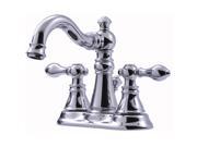 Ultra Faucets UF45110 Two Handle Chrome Victorian Series Lavatory Faucet With Po