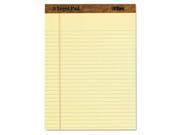 Tops 75327 The Legal Pad Legal Rule Perforated Pads Letter Size Canary 50 Sht Pads 3 Pk