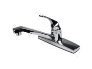 Ultra Faucets UF08010 Single Handle Chrome Non Metallic Series Kitchen Faucet
