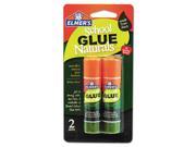 Elmers E5044 School Glue Naturals Clear 0.21 oz Stick 2 per Pack