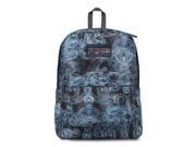 JanSport Superbreak School Backpack - Multi Ornate - Blue