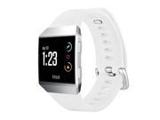 Tuff Luv I14-66 TPU Silicone Adjustable Strap & Wristband for Fitbit Ionic - White, Large