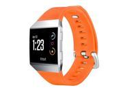 Tuff Luv I14-65 TPU Silicone Adjustable Strap & Wristband for Fitbit Ionic - Orange, Large