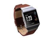 Tuff Luv I14-78 Genuine Leather Adjustable Strap & Wristband for Fitbit Ionic - Brown