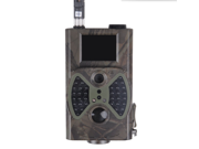 HC 300M Hunting Trail Camera 1080P HD 12MP MMS Email Infrared Digital Game Cam Trail Camera with Integrated 2 LCD Screen Camo Green