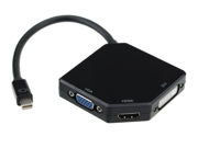 HX 01 Mini DisplayPort DP Thunderbolt to DVI VGA HDMI HDTV TV 1080P 3 in 1 Adapter Converter Cable for MacBook MacBook Pro iMac MacBook Air Mac mini Surfac