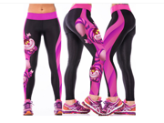 Womens Yoga Gym Pants Small tiger digital printing Running Sports Leggings Fitness Jogging Stretch Trousers Free Size