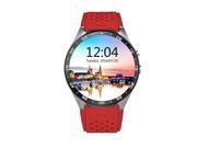 BEISTE KW88 Bluetooth SmartWatch 3G WIFI Smartwatch Phone Android 5.1 with GPS 2M Camera,Google Map,Heart Rate (Red)