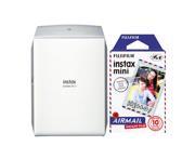 Fujifilm INSTAX SHARE SP-2 Silver Smart Phone Printer with 10 Airmail Film