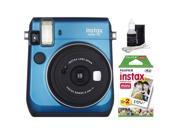 Fujifilm Instax Mini 70 Instant Film Camera (Blue)  + 20 Film + Cleaning Kit