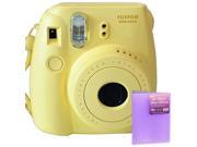 Fujifilm Instax Mini 8 Instant Film Camera Yellow + Free 4 x 6 Photo Album