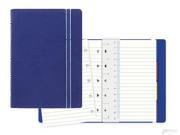 Filofax Refillable Pocket Size 3.5 x 5.5 Ruled Notebook Blue