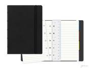 Filofax Refillable Pocket Size 3.5 x 5.5 Ruled Notebook Black