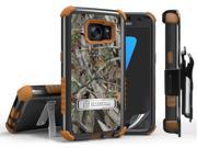 AUTUMN LEAF TREE CAMO RUGGED CASE + BELT CLIP HOLSTER FOR SAMSUNG GALAXY S7