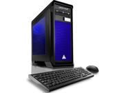 CybertronPC Gaming Desktop Computer Rhodium Black Blue AMD FX 8300 3.30 GHz 16GB DDR3 1TB HDD NVIDIA GeForce GTX 1060 6GB GDDR5 Logitech Keyboard and Mouse