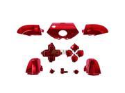 Full Set Buttons Kits Repair Parts Trigger For Xbox One Controller Chrome Red