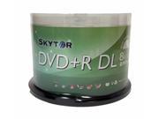 New 50pcs SKYTOR 8X Blank DVD R DL Dual Double Layer 8.5GB White Inkjet Printable Disc