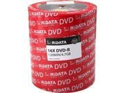 New 100 RITEK RIDATA Blank DVD R DVDR Logo Branded 16X 4.7GB Media Disc