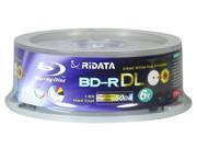 5pcs RIDATA 6X Blank Blu Ray BD R DL Dual Double Layer 50GB Inkjet Printable Disc
