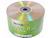 New 100 Blank SKYTOR DVD R DVDR 16X Silver Shiny Top 4.7GB Recordable Media Disc