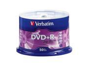 New 50 VERBATIM Life Series DVD R 16X Branded Logo 4.7GB Media Disc Spindle 97174