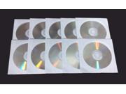 10 pcs Blank DVD RW DVDRW 4x Silver Shiny Top 4.7GB Rewritable Media Disc