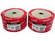 New 100 RITEK RIDATA Blank CD R CDR Silver Inkjet Printable 52X 700MB Media Disc