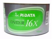 50 RIDATA ECO Blank DVD R DVDR Recordable Logo Branded 16X 4.7GB Media Disc