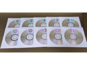10 Pack HP 16X Logo Blank DVD R Recordable Disc Media 4.7GB with Paper Sleeve
