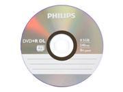 5 PHILIPS 8X DVD R DL Dual Double Layer 8.5GB Branded Logo Paper Sleeve